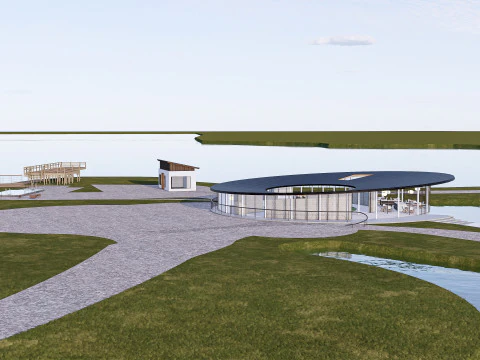 कॉफ़ी शॉप कैफ़े 1 3D मॉडल