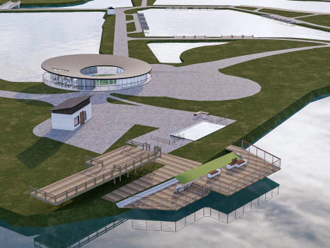 कॉफ़ी शॉप कैफ़े 1 3D मॉडल