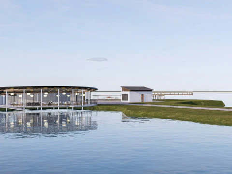 कॉफ़ी शॉप कैफ़े 1 3D मॉडल