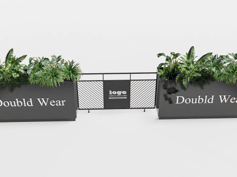 Elementi di seduta per bar e ristoranti all'aperto 3 Modello 3D