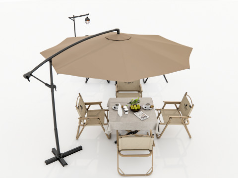 Outdoor table and chairs 1 3Dモデル