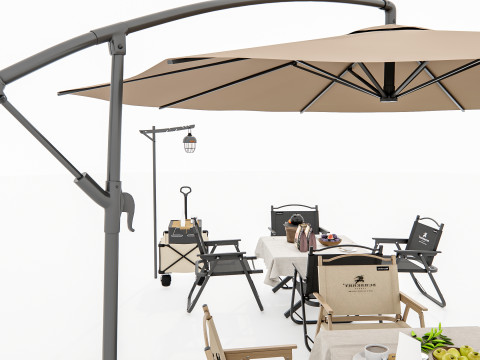 Outdoor table and chairs 1 3Dモデル