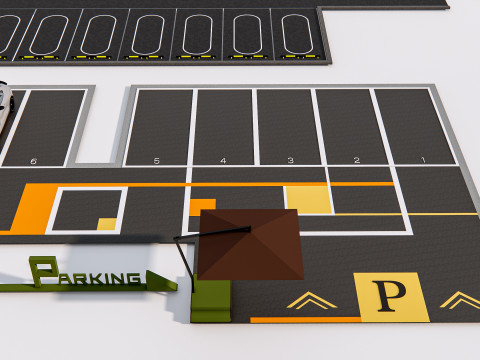 Parking Lot 1 Modelo 3D