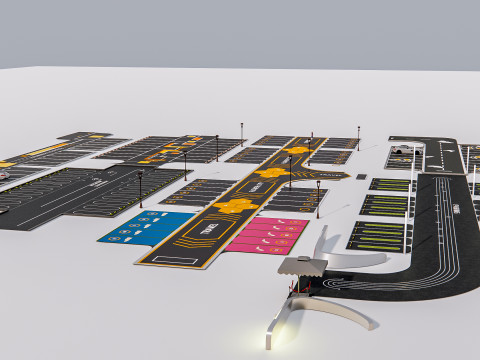 Parking Lot 1 Modelo 3D