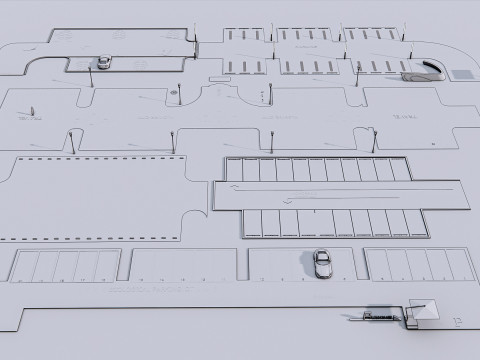 Parking Lot 1 Modelo 3D