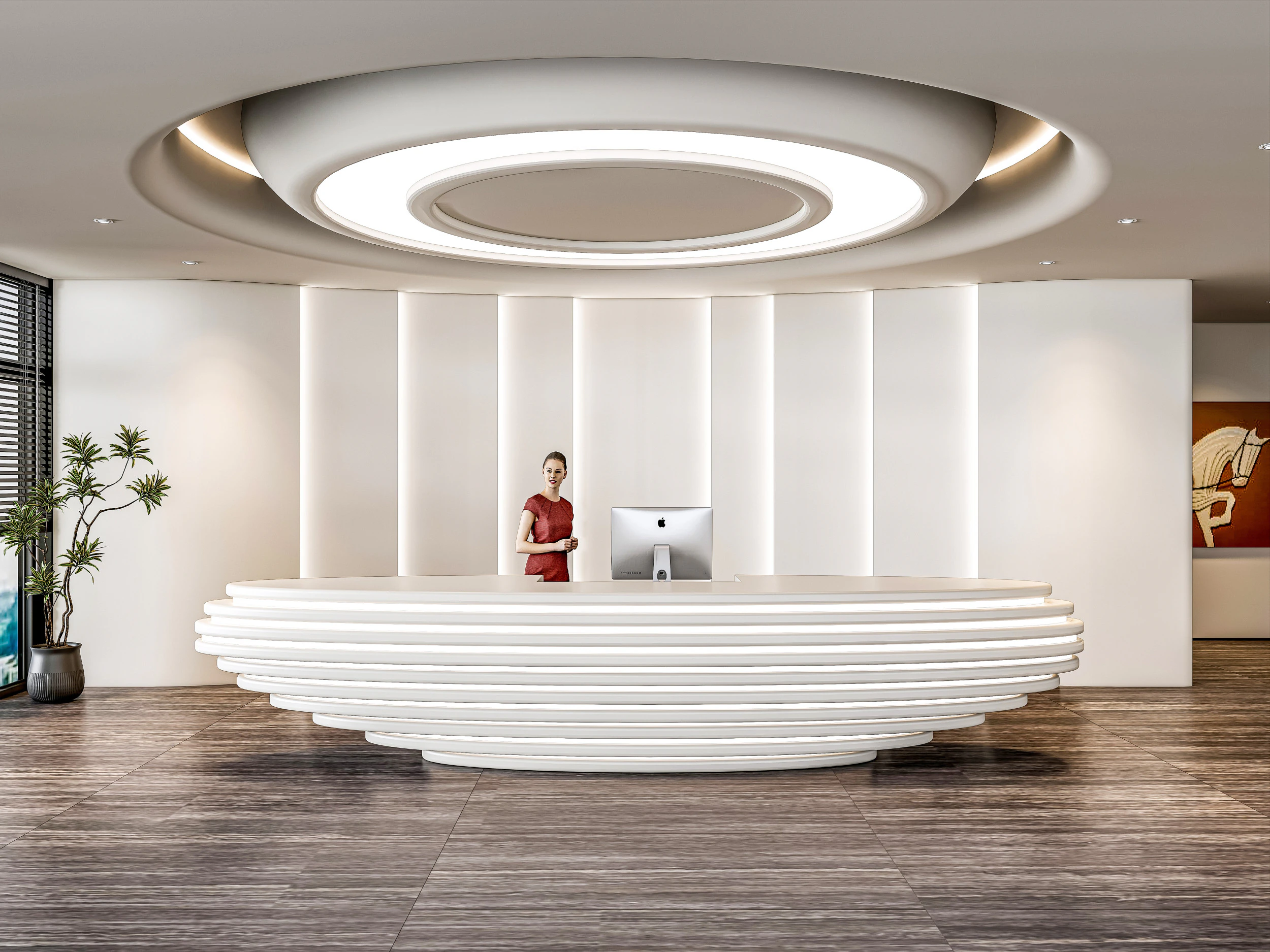 Reception 1 3D Model .c4d .max .obj .3ds .fbx .stl .blend 