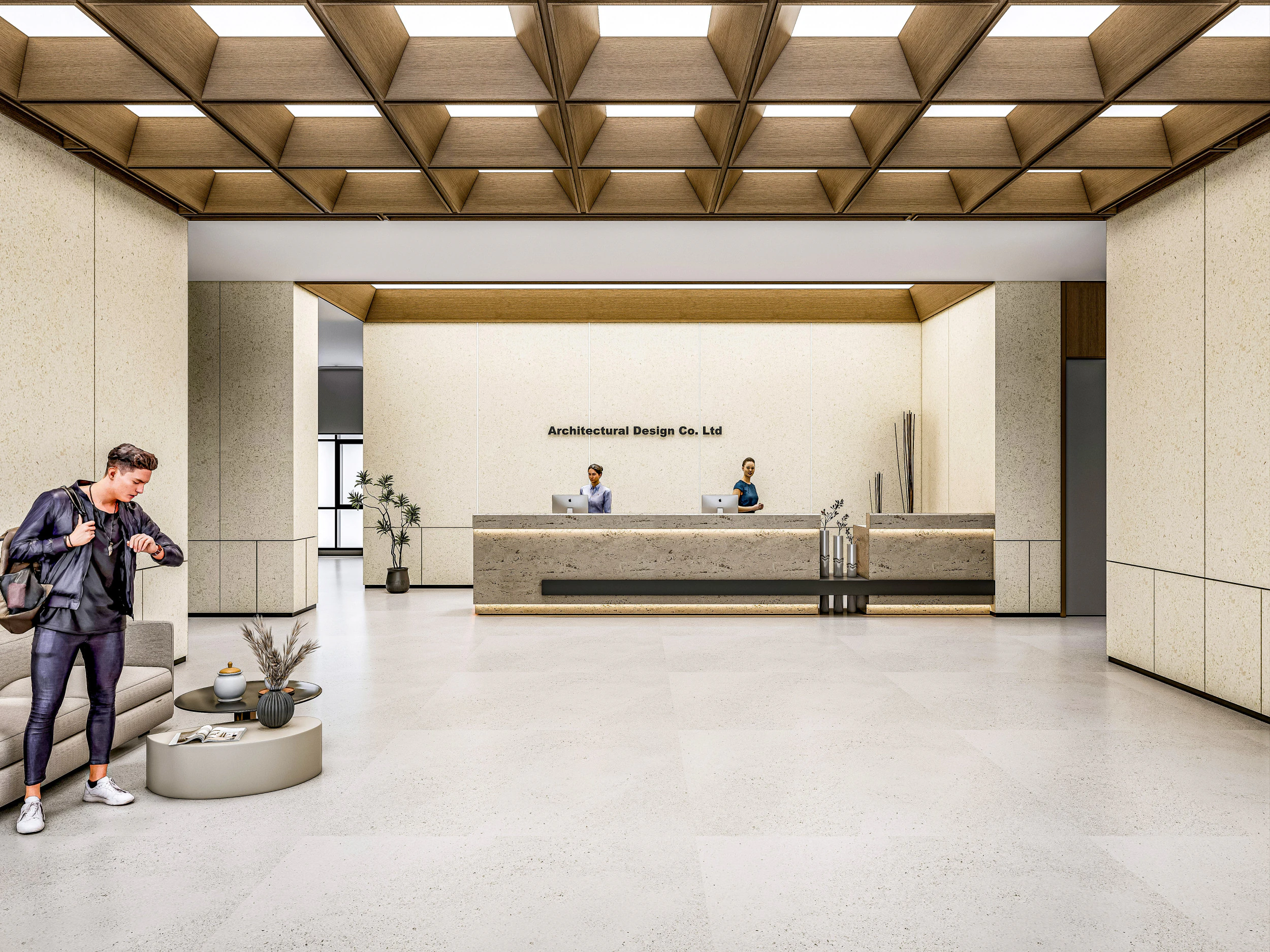 Reception 3 3D Model .c4d .max .obj .3ds .fbx .stl .blend 