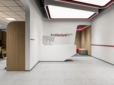 R&eacute;ception 4 Modèle 3D