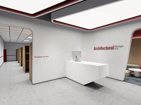 R&eacute;ception 4 Modèle 3D