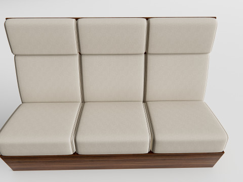 Restaurant seating sofa 1 3D 模型