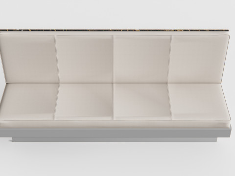 Restaurant seating sofa 1 3D 模型