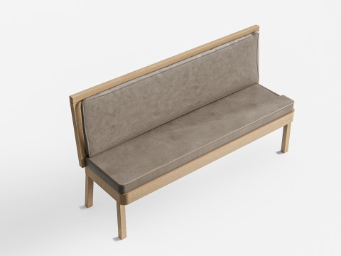 Restaurant seating sofa 1 3D 模型