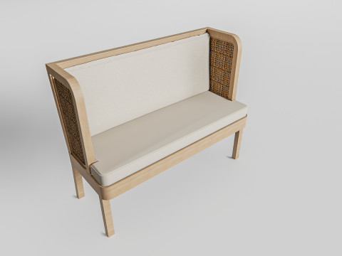 Restaurant seating sofa 1 3D 模型