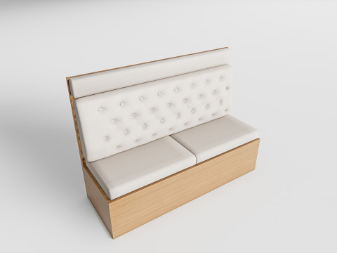 Restaurant seating sofa 1 3D 模型