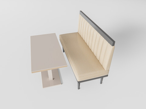 Restaurant seating sofa 1 3D 模型