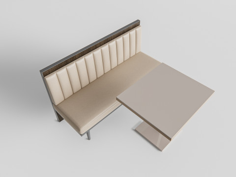 Restaurant seating sofa 1 3D 模型