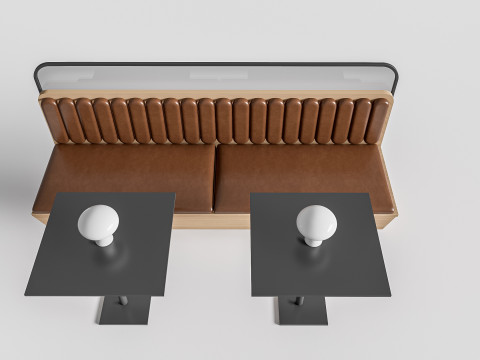 Restaurant seating sofa 2 3D Модель
