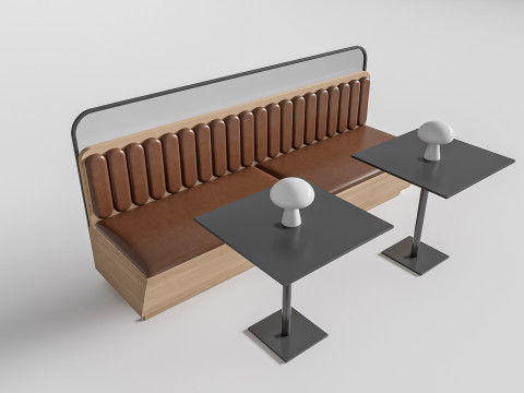 Restaurant seating sofa 2 3D Модель