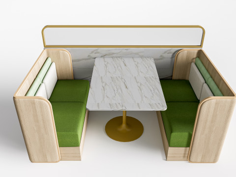 Restaurant seating sofa 2 3D Модель
