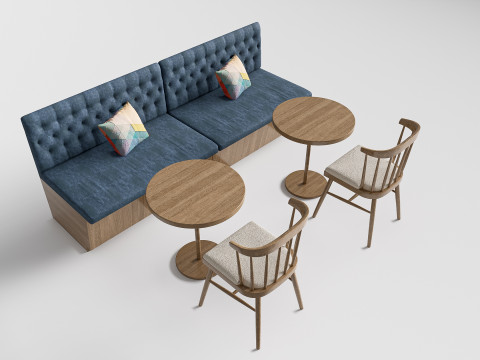 Restaurant seating sofa 2 3D Модель