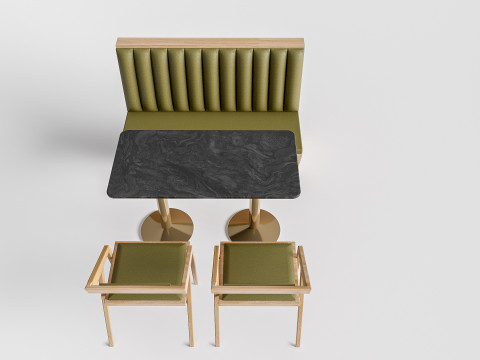 Restaurant seating sofa 2 3D Модель