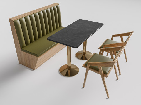Restaurant seating sofa 2 3D Модель