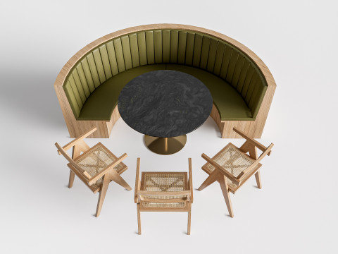 Restaurant seating sofa 2 3D Модель