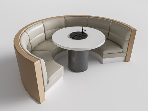Restaurant seating sofa 2 3D Модель