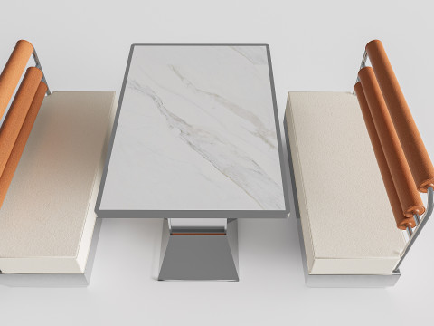 Restaurant seating sofa 2 3D Модель