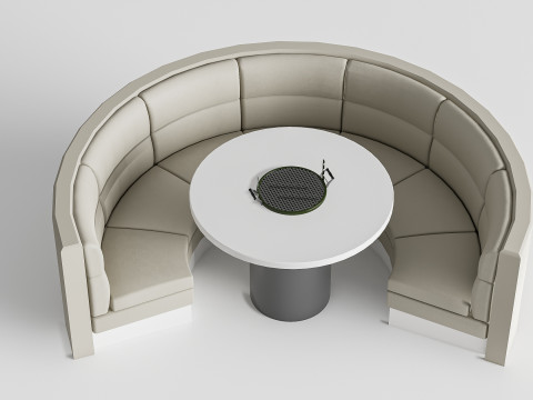 Restaurant seating sofa 3 Modelo 3D