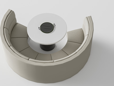 Restaurant seating sofa 3 Modelo 3D