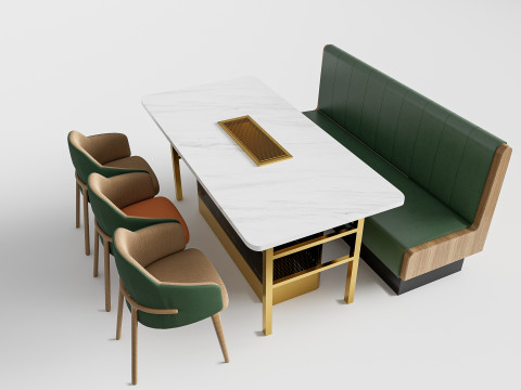 Restaurant seating sofa 3 Modelo 3D