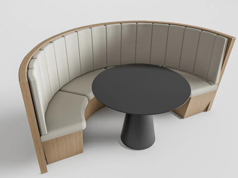 Restaurantzitbank 3 3D Model