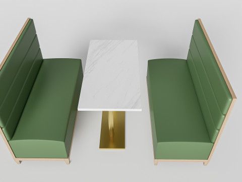 Restaurant seating sofa 3 Modelo 3D