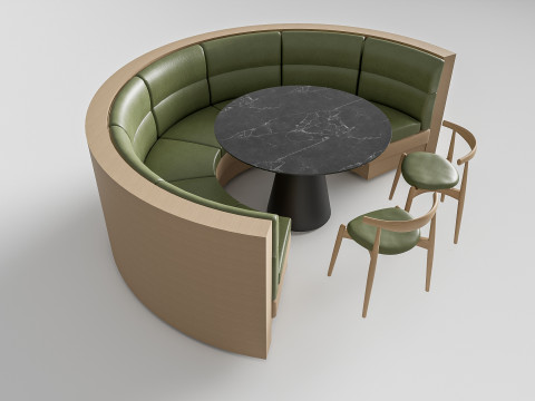 Restaurant seating sofa 3 Modelo 3D