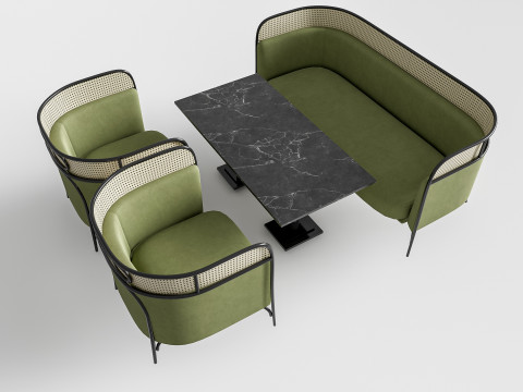 Restaurant seating sofa 3 Modelo 3D