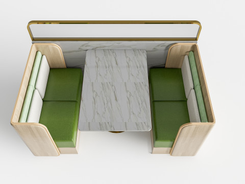 Restaurant seating sofa 3 Modelo 3D