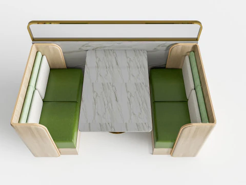 Restaurantzitbank 3 3D Model