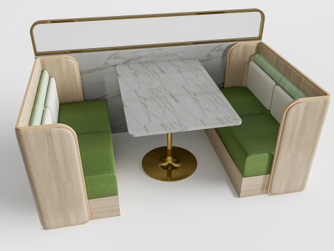 Restaurant seating sofa 3 Modelo 3D