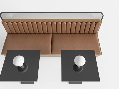 Restaurantzitbank 3 3D Model