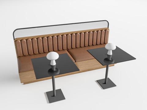 Restaurant seating sofa 3 Modelo 3D