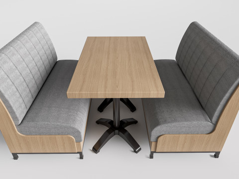 Restaurant seating sofa 5 Modelo 3D