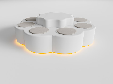 Restaurant seating sofa 6 3D Модель