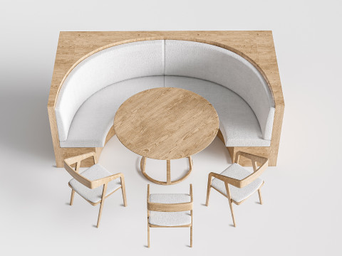 Restaurant seating sofa 7 3D 模型