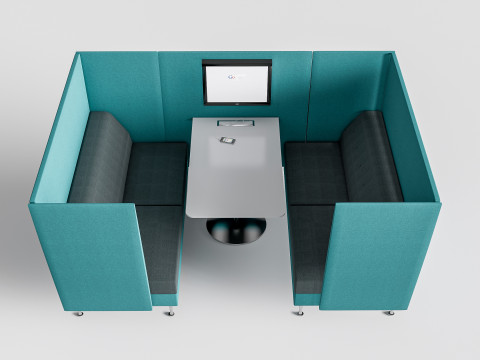 Restaurant seating sofa 7 3D 模型