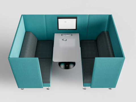 Sof&aacute; para restaurante 7 Modelo 3D