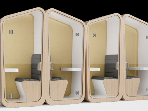 Restaurant seating sofa 7 3D 模型