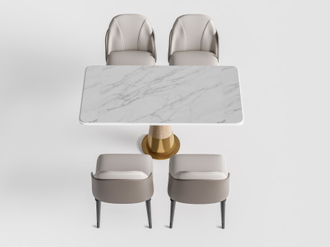 Restaurant seating sofa 8 3D 模型