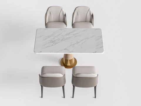 Sof&aacute; para restaurante 8 Modelo 3D