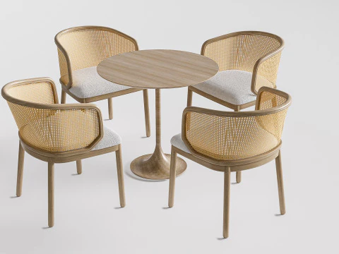 Sof&aacute; para restaurante 8 Modelo 3D